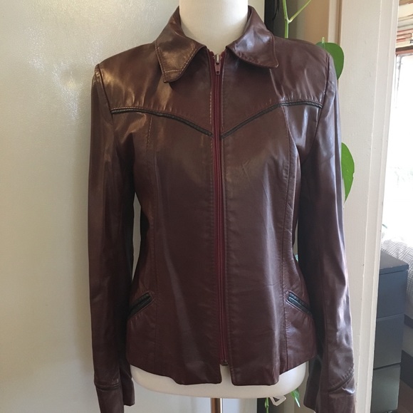 garfin Jackets & Blazers - Vintage 70s Leather Jacket Size Small